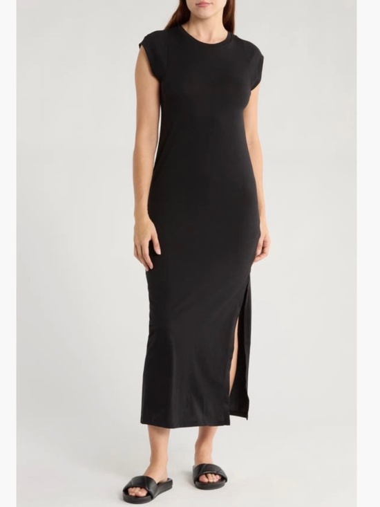 Frame Dresses & Skirts - FRAME Le Muscle Cap Sleeve Maxi Dress Noir SZ M